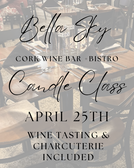 Cork Wine Bar Candle Class & Wine Tasting
