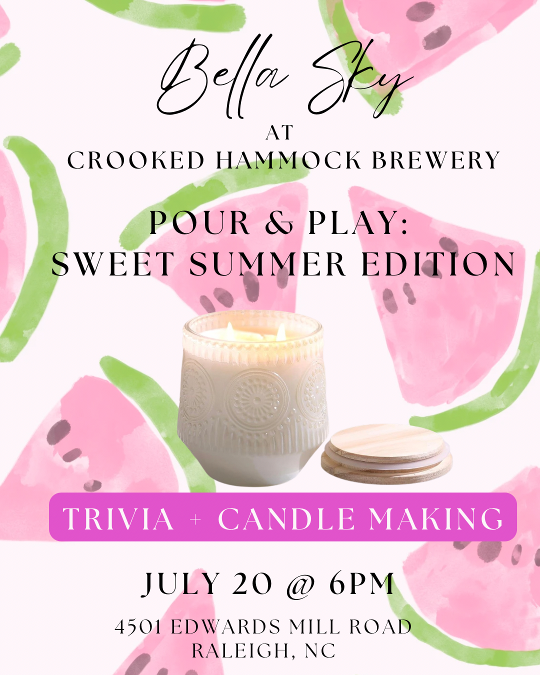 Candle Class @ Crooked Hammock Brewery