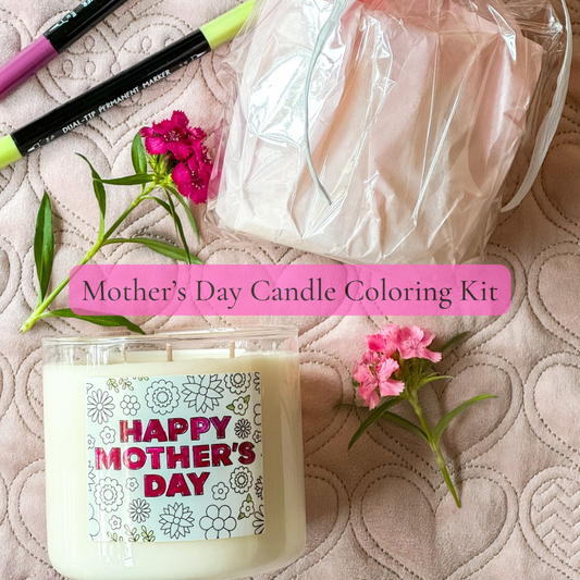 Mother’s Day Coloring Kit Candle